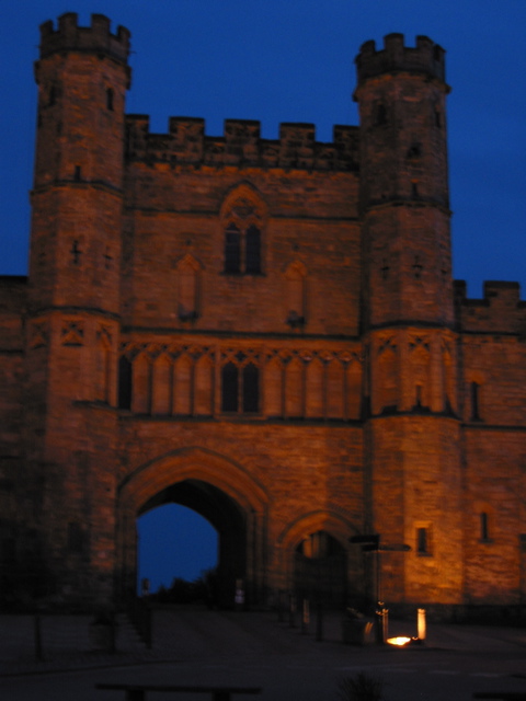 Battle Abbey Entrance at Night